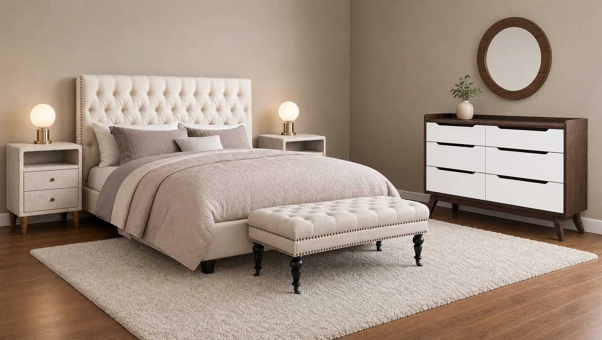 Cream Tufted — Classic Glam — frame 2