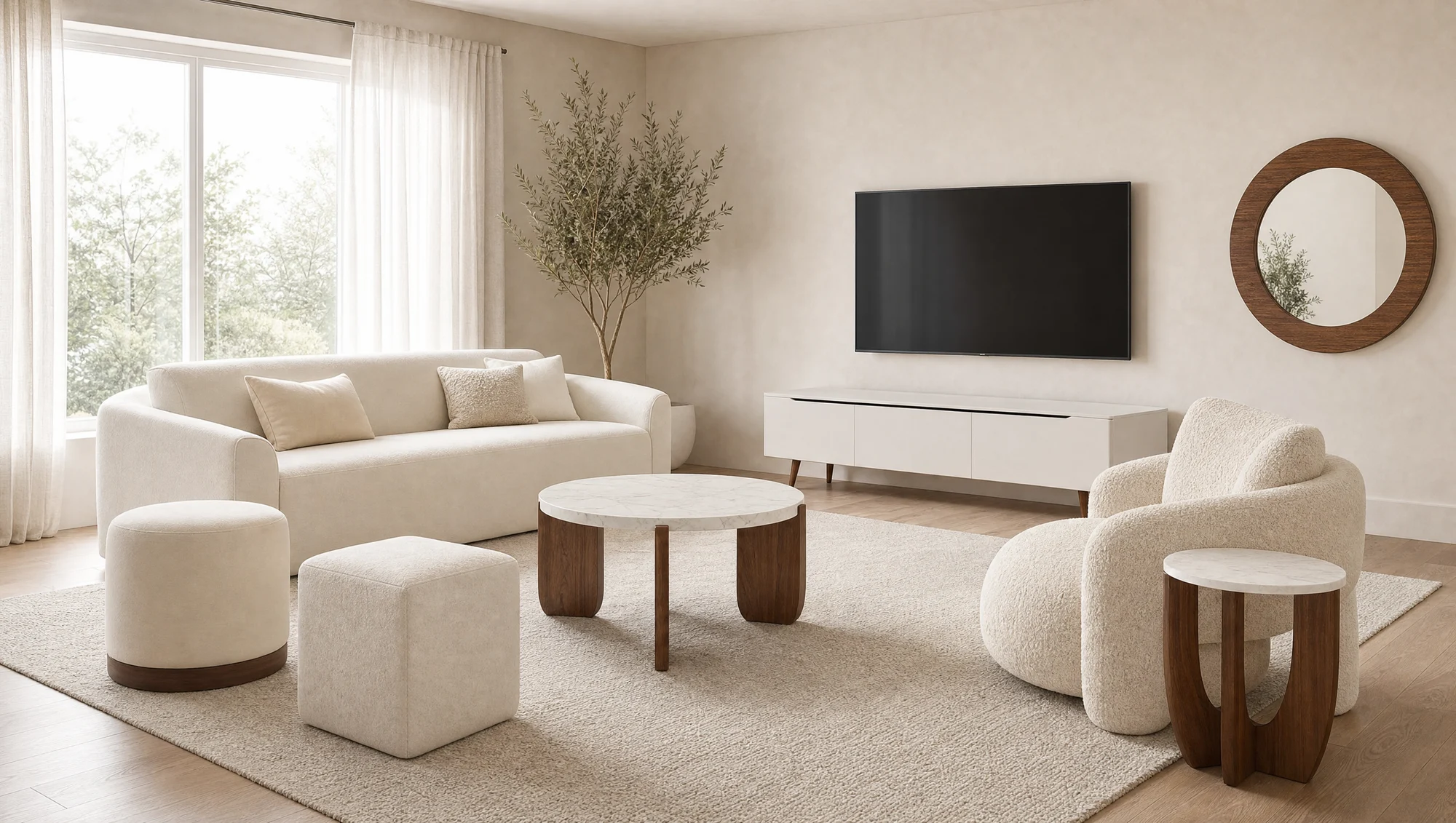 Warm White + Walnut — frame 2